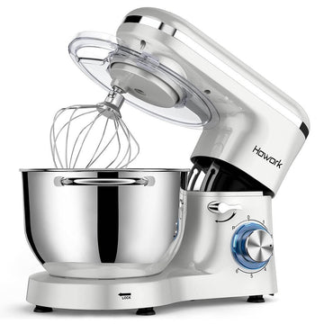 HOWORK Stand Mixer Stainless Steel 8L Bowl 1500W Food Mixer, Multi Functional Kitchen Electric Mixer with Dough Hook, Whisk, Beater - Imported from UK